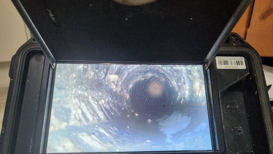 내시경 화면으로 본 배관 속